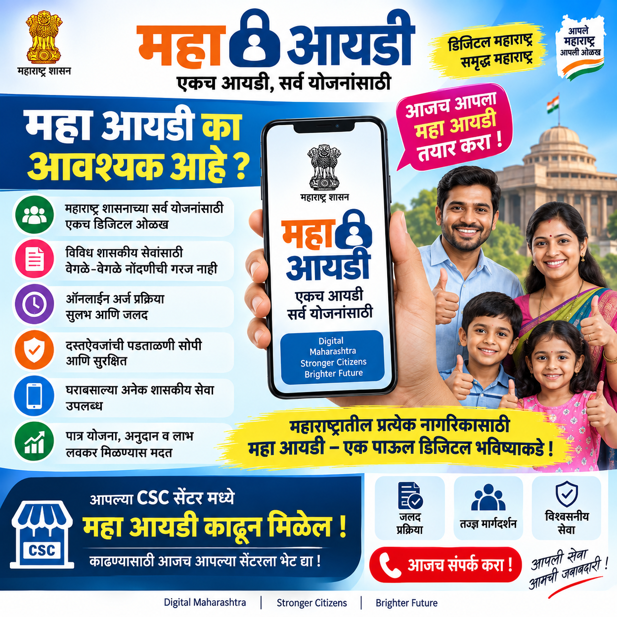 Maha ID Card A Bright Colorful High Resolution Marathi Inform
