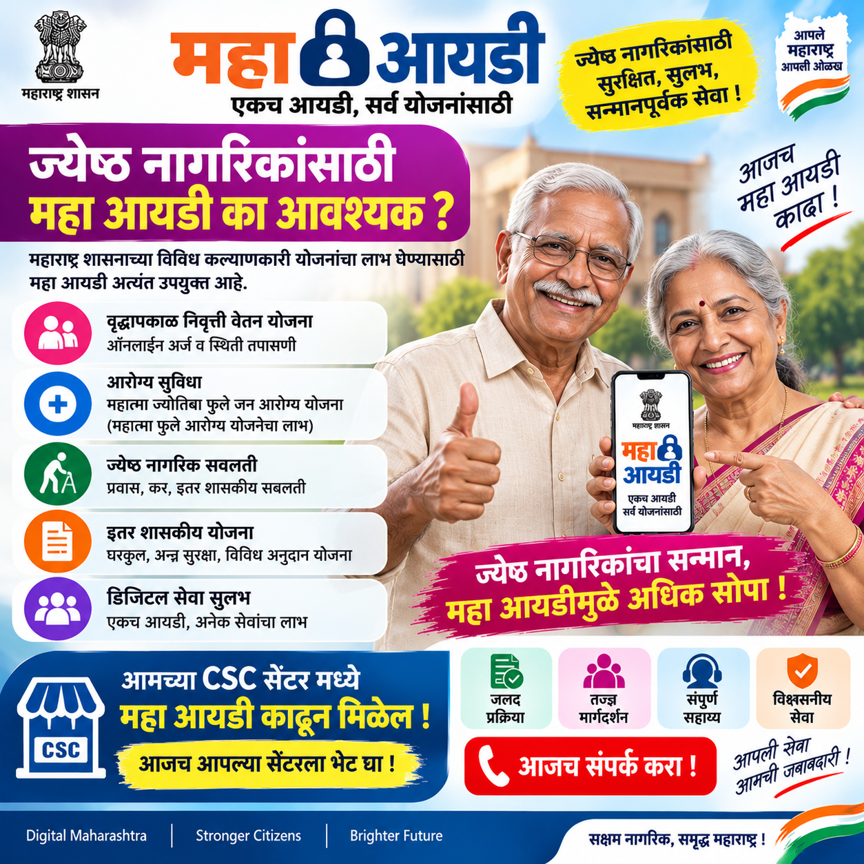 Maha ID Card A Colorful Informative Poster Flyer Clean Graphic